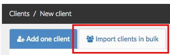 import clients in bulk